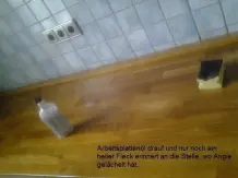 Kein Ärger mit Flecken auf Küchenarbeitsplatte aus Holz