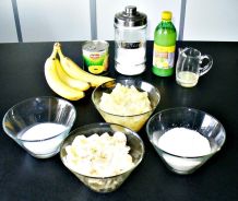 Exotischer Bananen-Kokosnuss-Ananas-Aufstrich