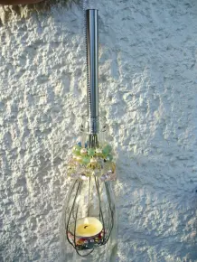 Hängendes Windlicht basteln