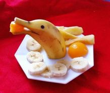 Delfin Obstteller für Kinder