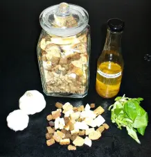 Croutons selber machen auf Vorrat