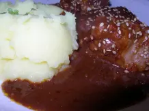 Hähnchen in Schokoladensoße