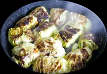 Weißkohlrouladen mit Bulgur-Hackfleisch-Füllung