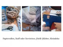 Adventskalender aus Papierrollen basteln