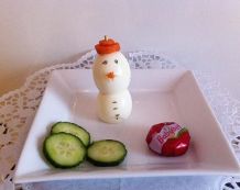 Schneemann aus Eiern