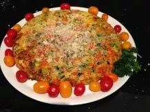 Vegetarische Karotten-Zucchini-Frittata mit Parmesan