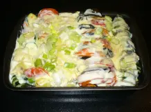 Gemüse-Gehacktes-Auflauf mit Tortillas