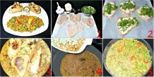 Putenröllchen mit Rucolafüllung zu Gemüsereis
