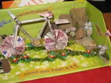 Geldgeschenk für Fahrrad basteln