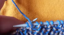Strickmuster - zweifarbiges Halbpatent