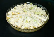 Porreetorte: Überbackener Porree mit Hack und Schupfnudeln