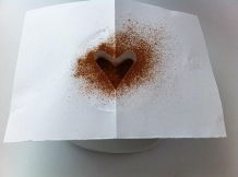 Schablone für Milchschaum/Desserts selber machen