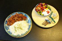 Hähnchengyros mit pikanter Ouzo-Note