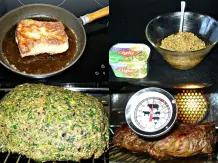 Roastbeef unter knuspriger dicker Pilz-Kräuterkruste