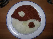 Essen anrichten - Yin und Yang auf dem Teller