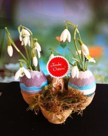 Eiervasen - eine schöne Ostertischdeko