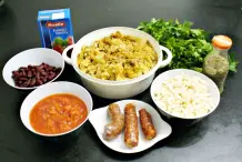 Herzhafte und pikante Bohnensuppe aus Auflaufresten