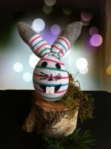 Osterdeko - lustiger Sockenhase