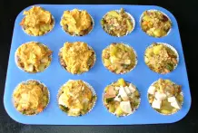 Resteessen aus der Muffinform