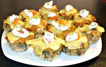 Resteessen aus der Muffinform