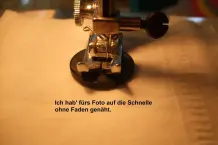 Knopf annähen in der halben Zeit