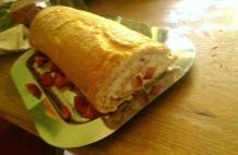 Low Carb Erdbeerrolle