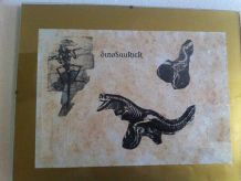 Dinosaurier Bild im "Old Look" selber machen
