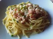 Leckere Pasta mit Shrimps