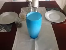 Vase als Tischabfallbehälter