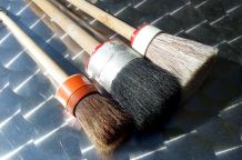 Pinsel reinigen mit Handwaschpaste
