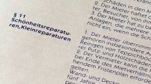 Schönheitsreparaturen in Wohnungen