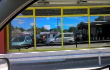 Schaufenster als Einparkhilfe