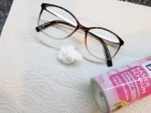 Brille reinigen, mit Rasiergel/-schaum
