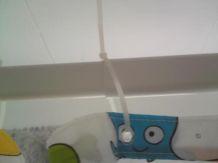 Duschvorhang günstig aufgehangen