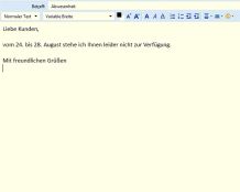 E-Mail-Abwesenheitsassistenten mit Bedacht einrichten