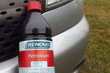 Teer am Auto entfernen mit Lampenöl & Microfasertuch