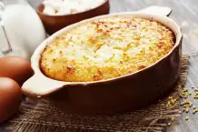 Auflauf mit Eiermilch binden