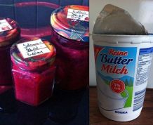 Buttermilch gegen Obstflecken an Händen