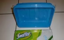 Leere Swiffer Boxen für Reinigungstücher weiterbenutzen