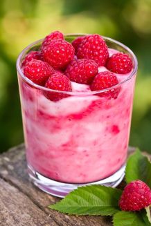 Schnelles Himbeerdessert