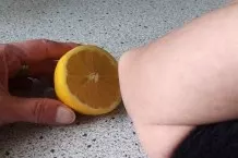 Hornhaut entfernen mit Zitrone