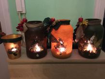 Windlichter für den Herbst ganz einfach selbst gemacht
