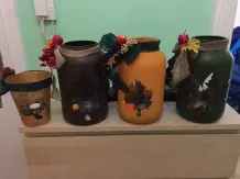 Windlichter für den Herbst ganz einfach selbst gemacht