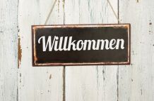 Nostalgische Blechschilder für Wände