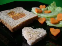 Frühstücksei im Toast