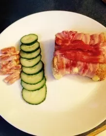 Bacon-Käse-Toast Snack