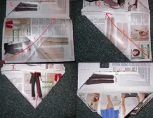 Upcycling: Notizhalter aus Katalog oder kleiner Kladde
