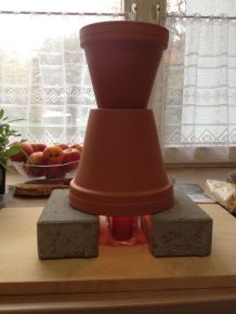 Heizen mit Kerzen und Tontöpfen für Sparfüchse