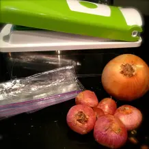 Gewürfelte Zwiebel einfrieren