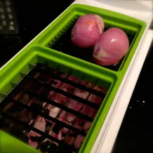 Gewürfelte Zwiebel einfrieren